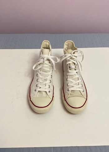 Converse Krem renk Erkek 44 numara bağcıklı sneaker. - Görsel 2