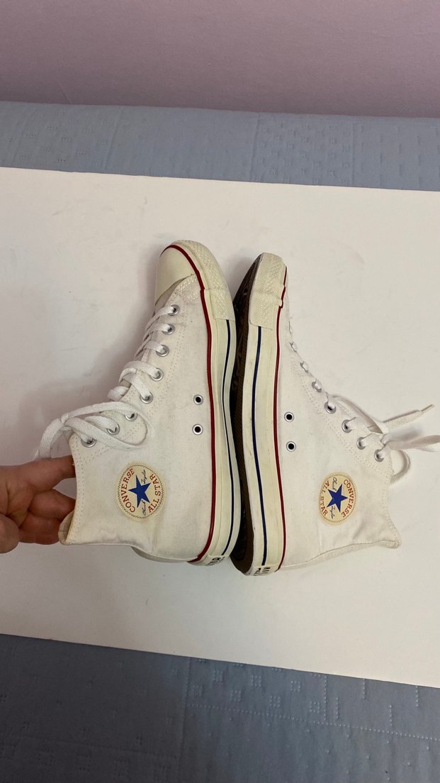 Converse Krem renk Erkek 44 numara bağcıklı sneaker. - Görsel 5