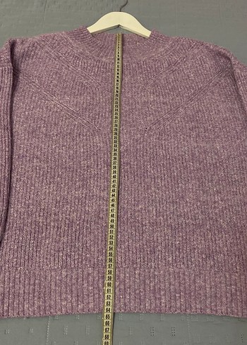 Esprit Lila renkli, triko kazak 44 kazak - Görsel 4