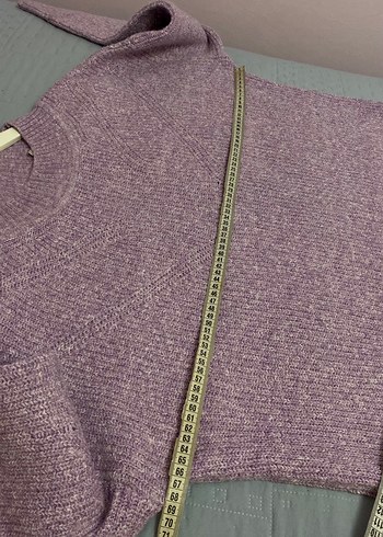 Esprit Lila renkli, triko kazak 44 kazak - Görsel 5