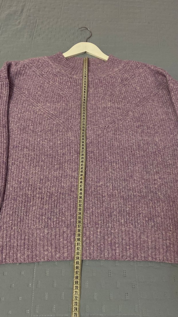 Esprit Lila renkli, triko kazak 44 kazak - Görsel 4