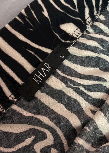 Zebra Desen Yırtmaçlı uzun etek36 bede - Görsel 8