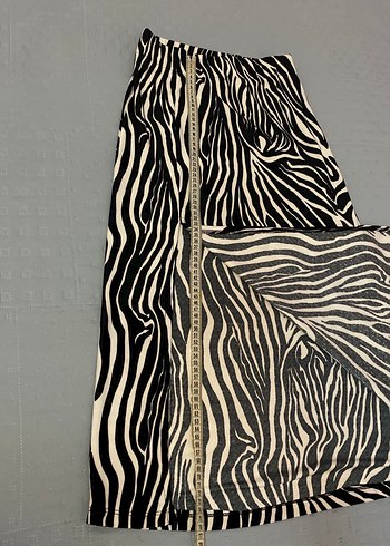 Zebra Desen Yırtmaçlı uzun etek36 bede - Görsel 3