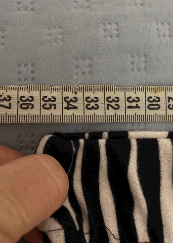 Zebra Desen Yırtmaçlı uzun etek36 bede - Görsel 7