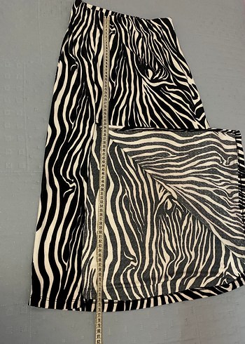 Zebra Desen Yırtmaçlı uzun etek36 bede - Görsel 4