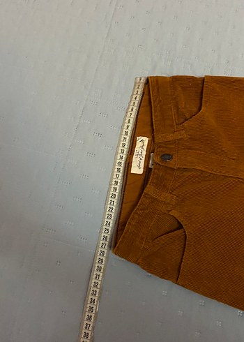 H&M Fitilli Kadife Pantolon 5-6 yaş Taba Renk - Görsel 3