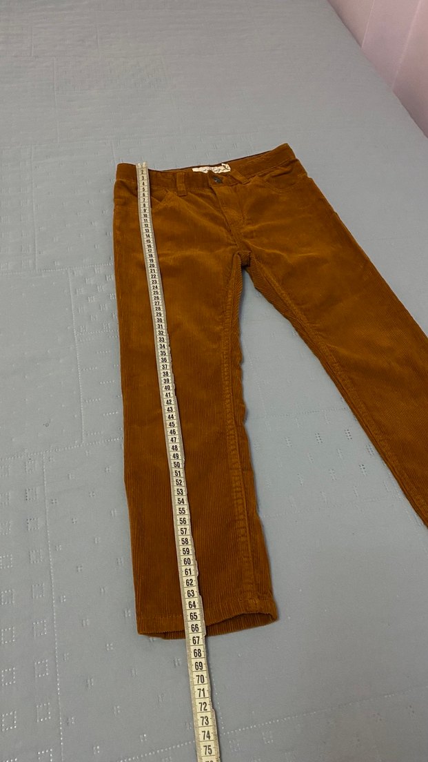 H&M Fitilli Kadife Pantolon 5-6 yaş Taba Renk - Görsel 2