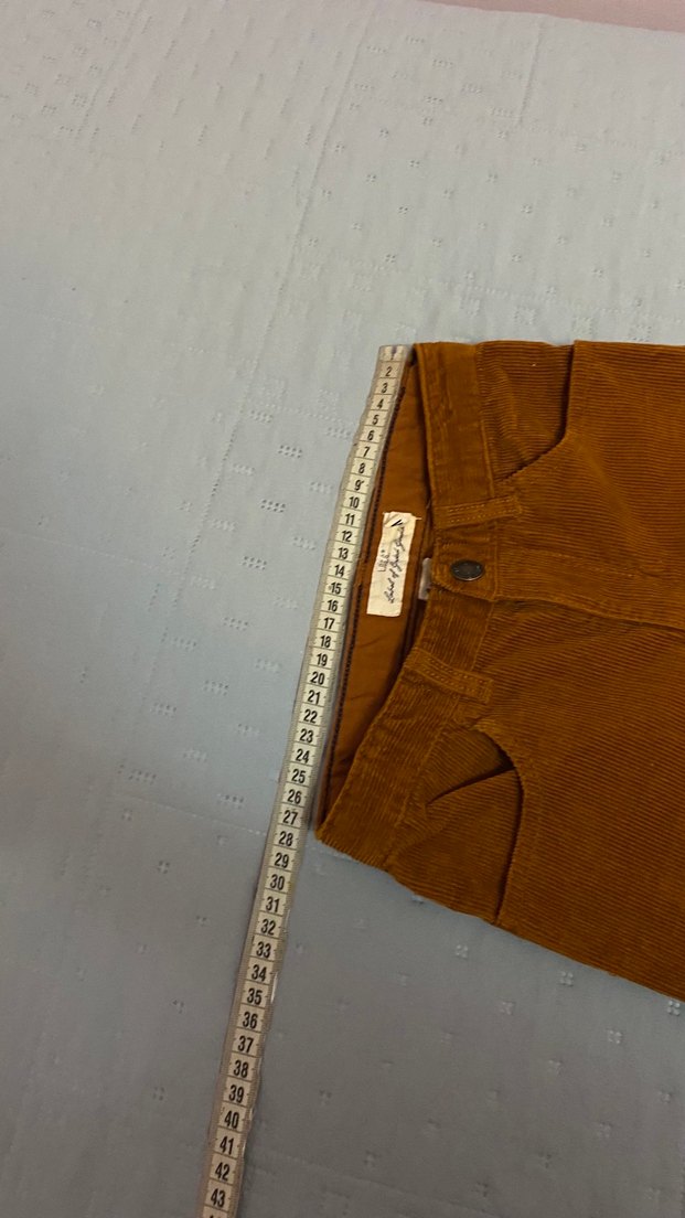 H&M Fitilli Kadife Pantolon 5-6 yaş Taba Renk - Görsel 3