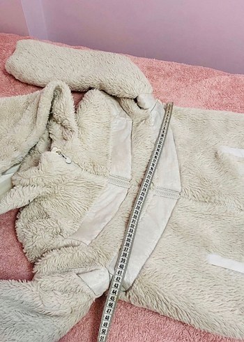 LCW Kids Bej Kapüşonlu Suni Detayl Kız Cocuk Mont 10-11 yaş - Görsel 4