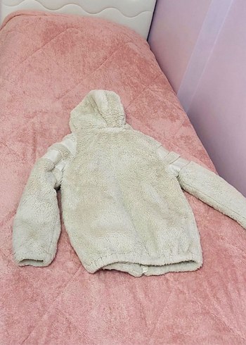 LCW Kids Bej Kapüşonlu Suni Detayl Kız Cocuk Mont 10-11 yaş - Görsel 6