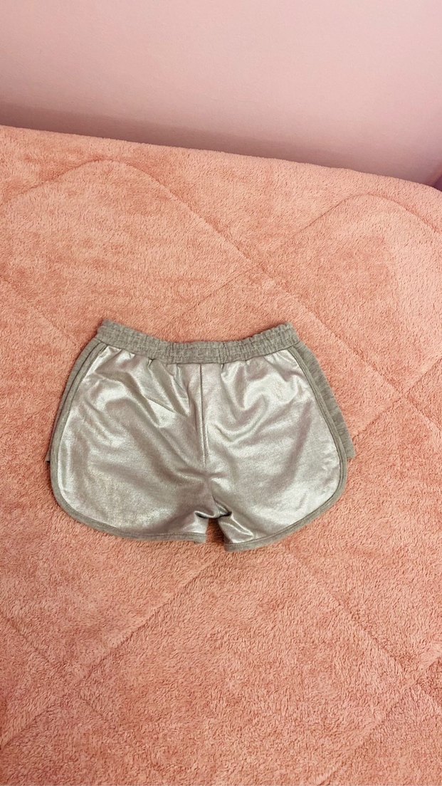 Barbie Gümüş Renkli Kız Çocuk Şort - Görsel 4