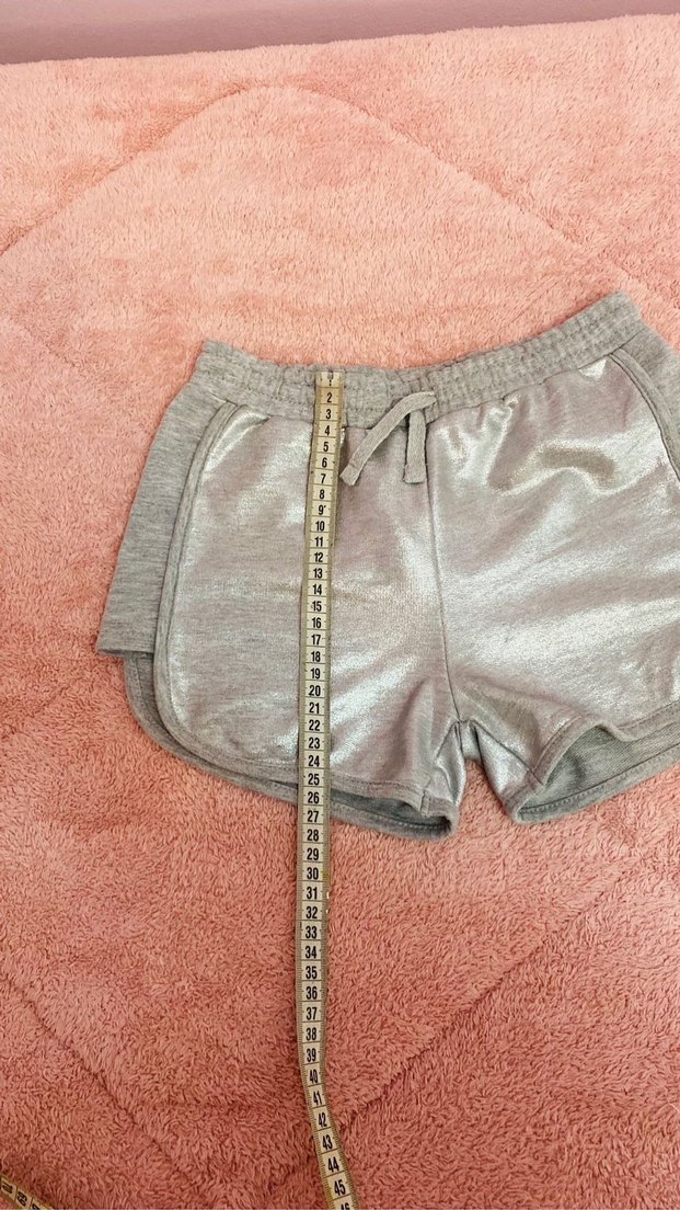 Barbie Gümüş Renkli Kız Çocuk Şort - Görsel 2