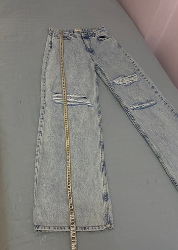 Ouzu Açık Mavi Yırtık Detaylı Kot Pantolon 27 beden - Görsel 2