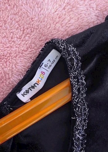 Koton marka 6-7 yaş kadife elbise - Görsel 6