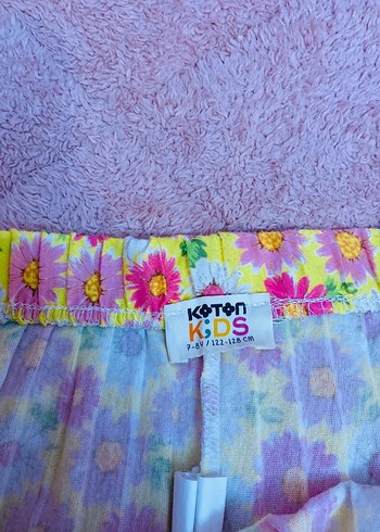 Koton 7-8 yaş Sarı Çicekli Pileli Süs Bağcıklı - Görsel 7