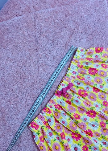 Koton 7-8 yaş Sarı Çicekli Pileli Süs Bağcıklı - Görsel 4