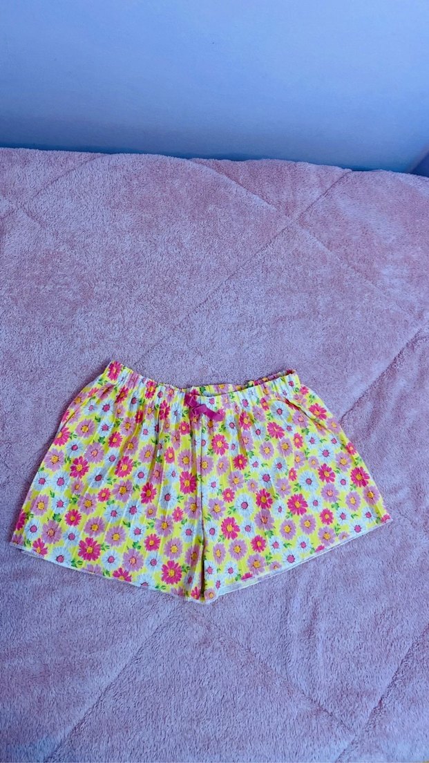 Koton 7-8 yaş Sarı Çicekli Pileli Süs Bağcıklı - Görsel 2