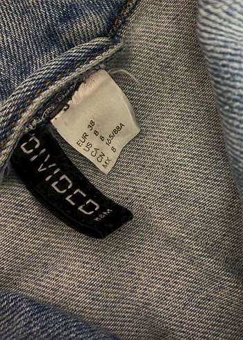 H&M Mavi Yırtık Detaylı Kot Ceket 38 beden. - Görsel 4