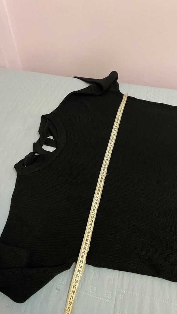 Trend 38 beden kazak arka boyun kısmından bağlama detaylı - Görsel 3