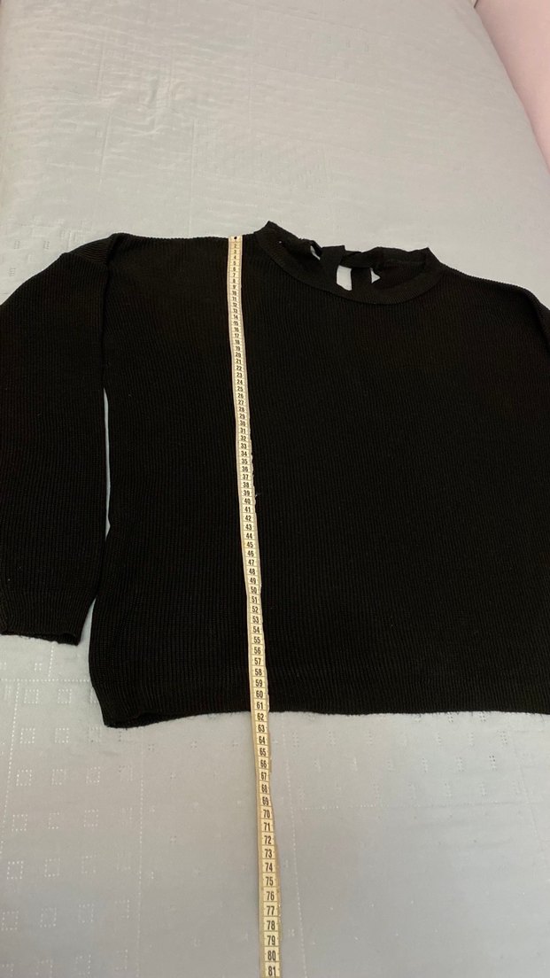 Trend 38 beden kazak arka boyun kısmından bağlama detaylı - Görsel 2