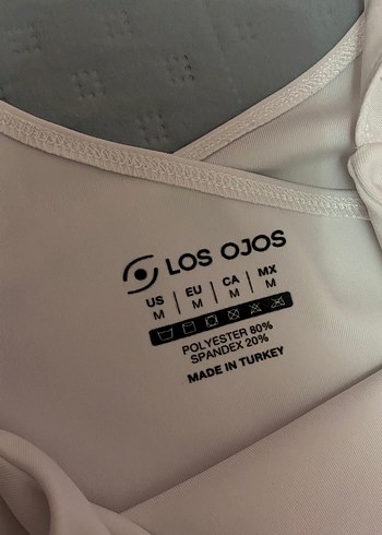 Los Ojos Spor Büstiyer 38 beden , Beyaz renk Toparlayıcı çapraz - Görsel 6