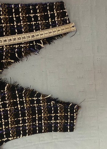 A Kesim Fırfırlı Detaylı V Yaka Tüvit Jile Uzun Elbise 38 beden - Görsel 6