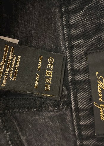 Mavi jean kot pantolon 25/30 Victoria  antrasit renk - Görsel 6