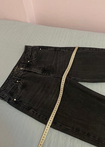 Mavi jean kot pantolon 25/30 Victoria  antrasit renk - Görsel 3