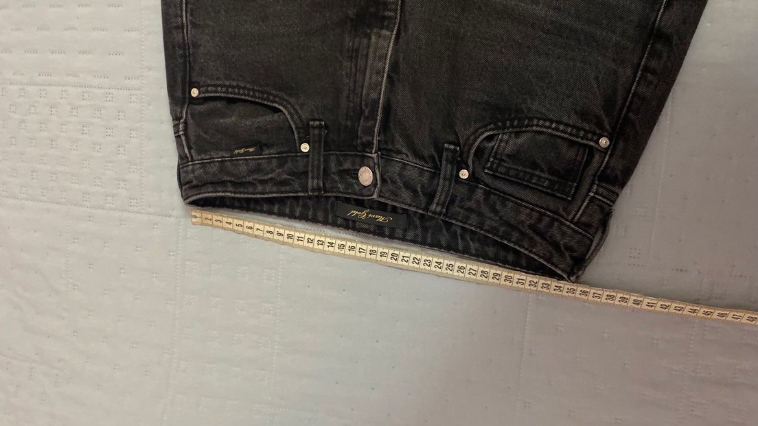 Mavi jean kot pantolon 25/30 Victoria  antrasit renk - Görsel 5