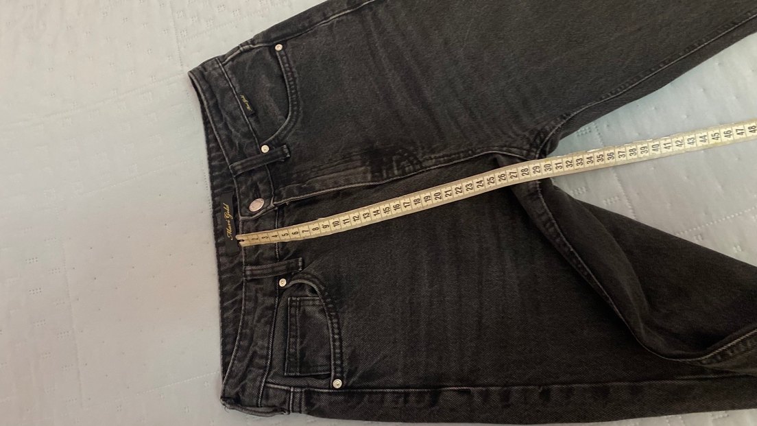 Mavi jean kot pantolon 25/30 Victoria  antrasit renk - Görsel 4