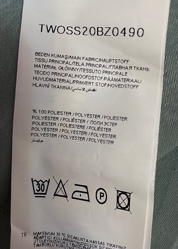 Trendyol  Dik Yaka Saten Bluz mid yeşili 38 beden - Görsel 6