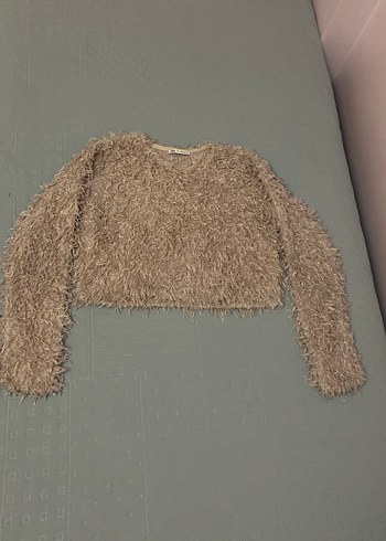 Zara Sakallı Bluz 38 beden lila pudra arasında tonu - Görsel 2