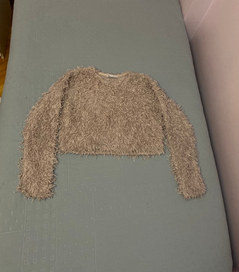 Zara Sakallı Bluz 38 beden lila pudra arasında tonu - Görsel 2