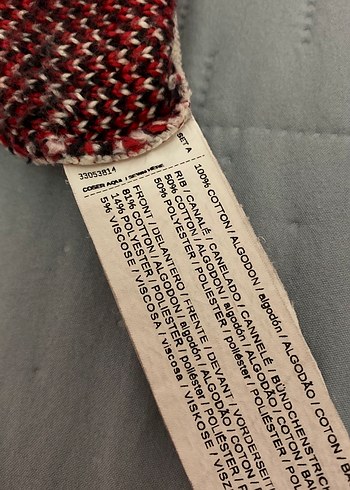 Mango marka, ekoseli desene sahip kazak 36 beden - Görsel 8