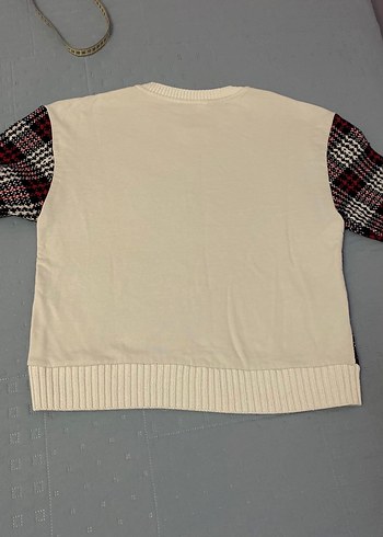 Mango marka, ekoseli desene sahip kazak 36 beden - Görsel 9