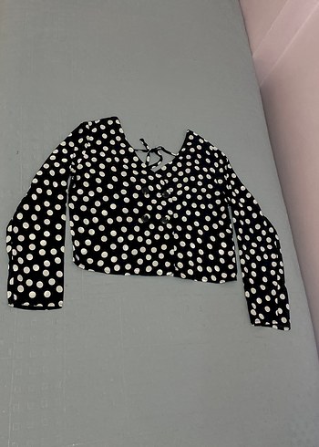 Lc Waikiki Kruvaze Yaka Puantiyeli Bluz Uzun kollu. 38 beden - Görsel 4