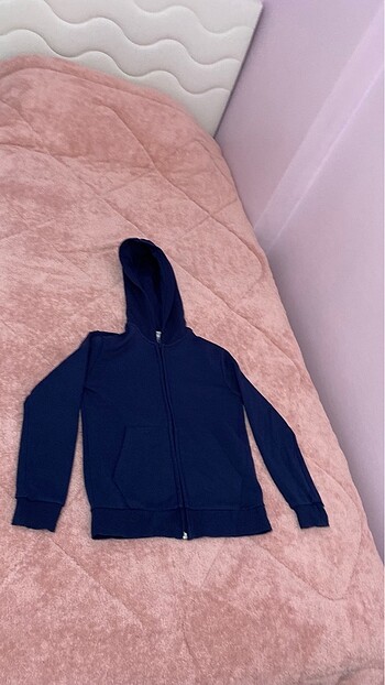 H&M 8-9-10 yaşlar için kapüşonlu fermuarlı sweatshirt