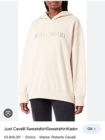 Just Cavalli 44 beden kapüşonlu sweatshirt