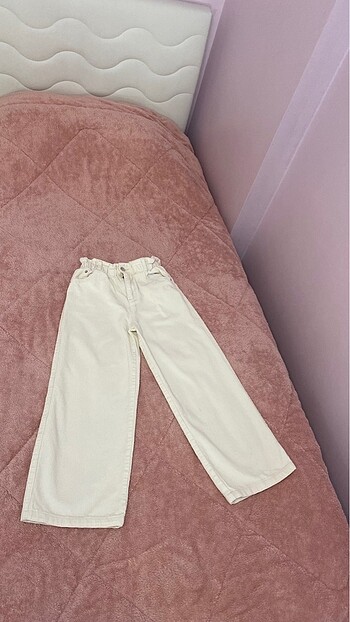 Koton 9-10 yaş yüksek bel lastikli kadife pantolon