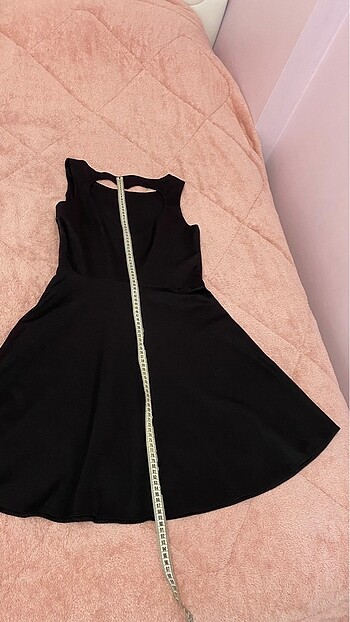 36 beden kalp sırt dekolteli elbise - Görsel 5