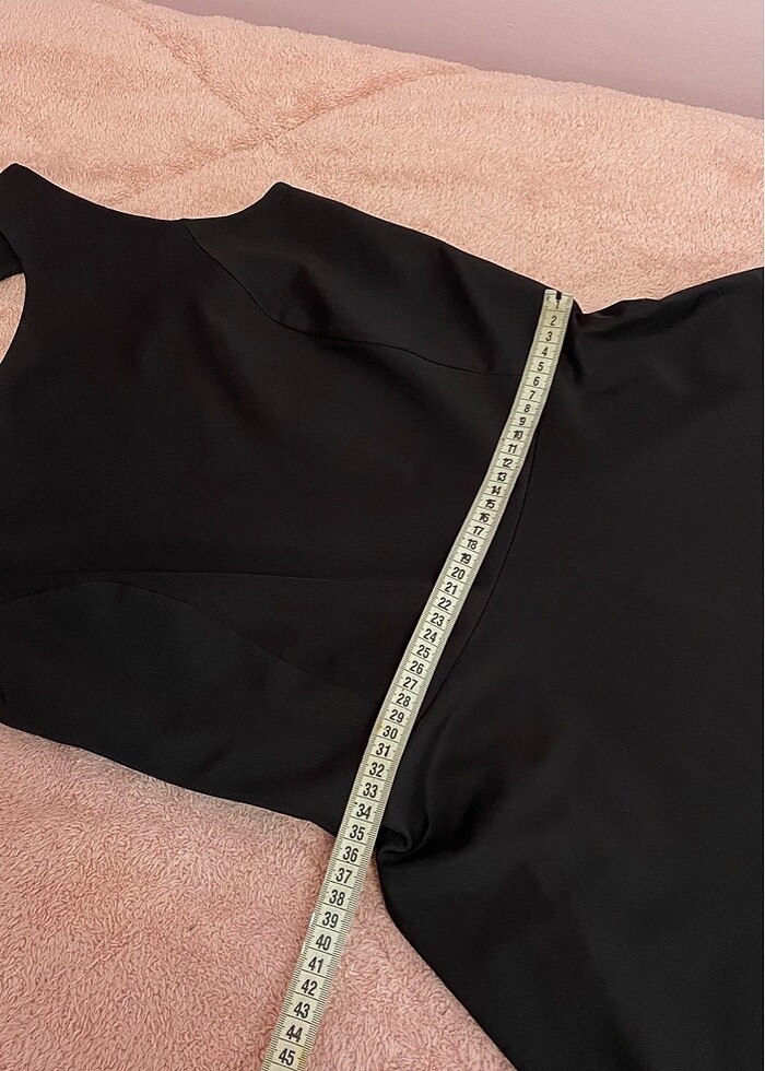 36 beden kalp sırt dekolteli elbise - Görsel 2