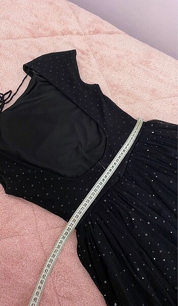 Zara marka 34 beden sırt dekolteli gece elbisesi - Görsel 6