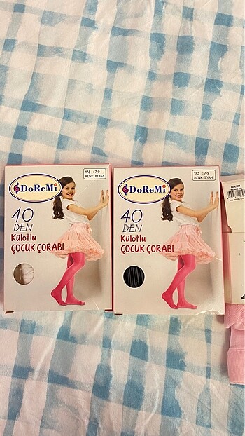 7-9 yaş külotlu çorap beyaz siyah pembe - Görsel 4
