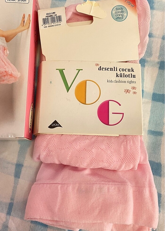 7-9 yaş külotlu çorap beyaz siyah pembe - Görsel 3