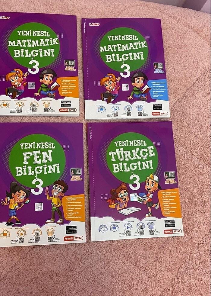 Kırmızı Beyaz Yayınları 3 sınıf kaynak kitap set - Görsel 3