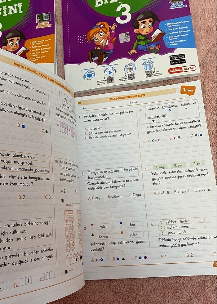 Kırmızı Beyaz Yayınları 3 sınıf kaynak kitap set - Görsel 5