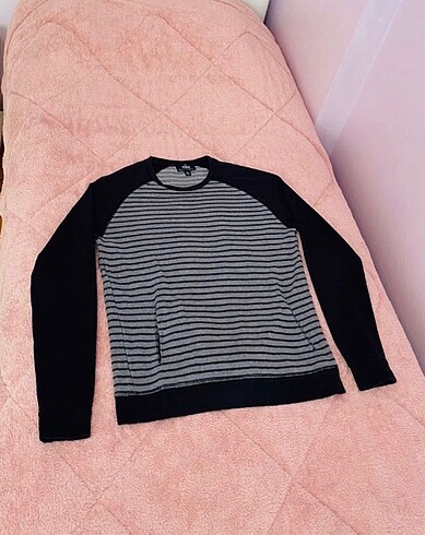 Mavi Jeans Mavi 40 beden erkek cepli sweatshirt çizgili