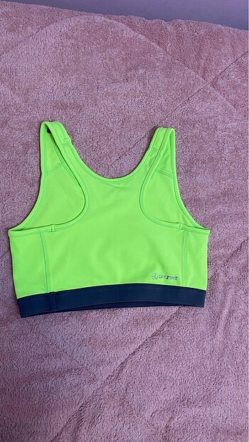 36 Beden yeşil Renk Hummel 36 beden spor atlet crop neon