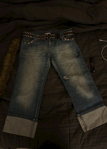 American Vintage Metal Detayli Mavi Denim Jean