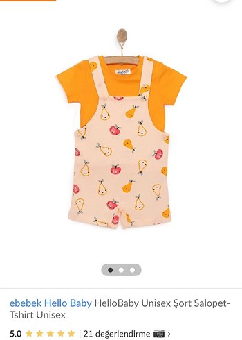 Kız Çocuk Sarı Tulum ve Baskılı Tişört - Görsel 2